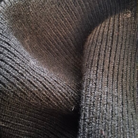 Sleek Zara Knit Size L Boatneck Bodycon 3/4 Sleeve Midi Dress Pull On - Picture 8 of 15